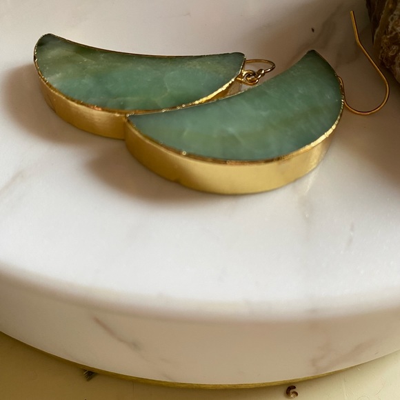 Moon earrings-handmade and one of a kind - Picture 2 of 3